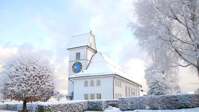 Kirche Wollerau Winter (Foto: mf) Kirche Wollerau Winter (Foto: mf)