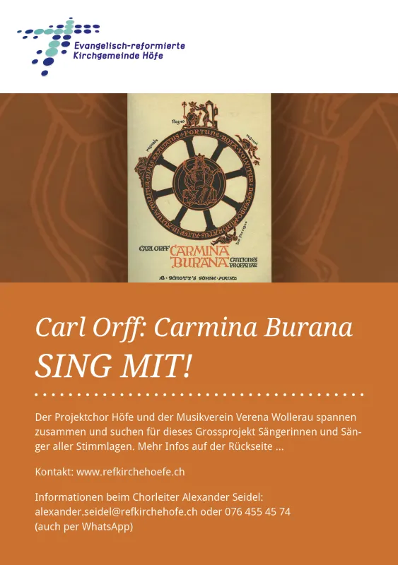 Carmina Burana Sänger gesucht 1 (Foto: Alexander Seidel) Carmina Burana Sänger gesucht 1 (Foto: Alexander Seidel)